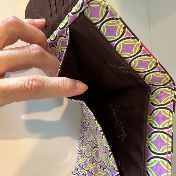 Vera Bradley EURO WALLET in PURPLE PUNCH - Picture 5 of 6